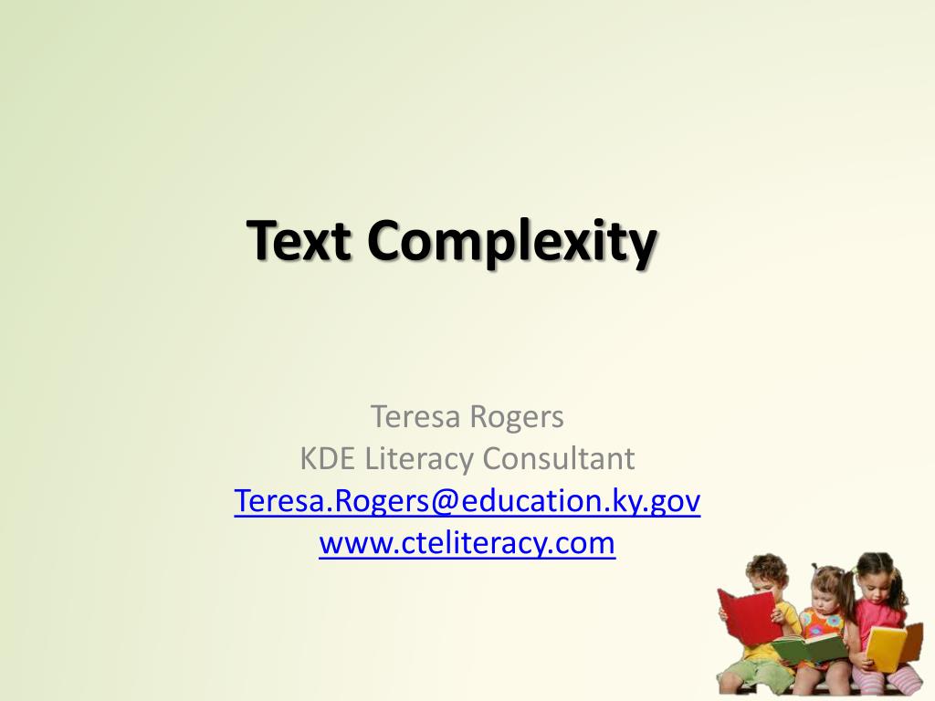 PPT - Text Complexity PowerPoint Presentation, Free Download - ID:4182367