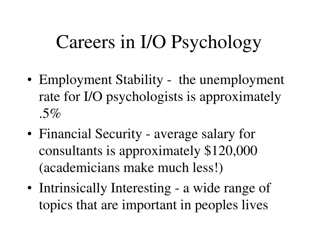 Industrial- organizational i- o psychology jobs
