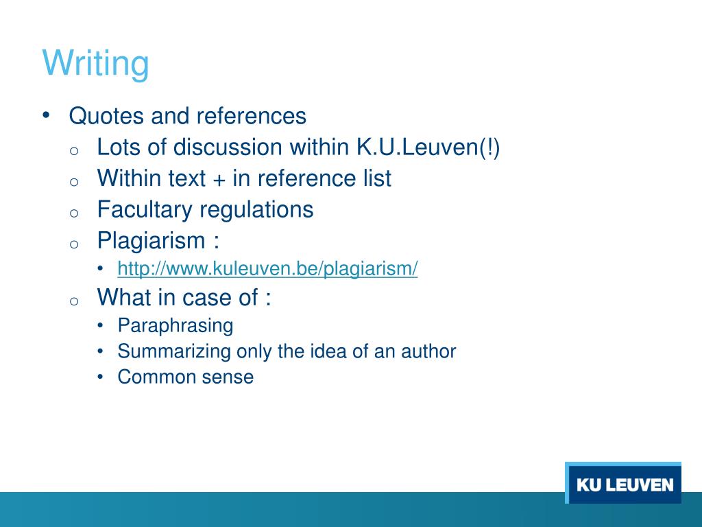 Tools Regarding Writing a Master's Thesis – Faculty of Psychology and Educational Sciences