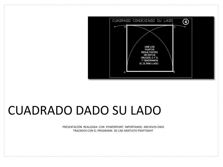 PPT - CUADRADO DADO SU LADO PowerPoint Presentation, free download -  ID:4184166