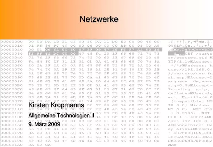 PPT - Netzwerke PowerPoint Presentation, free download - ID:4184425