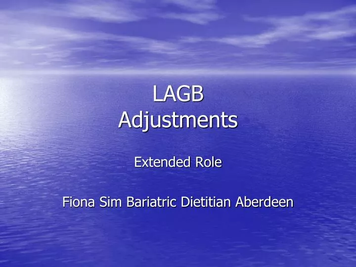 lagb adjustments n.