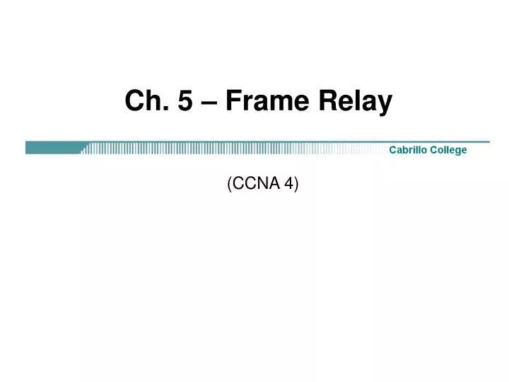 ch 5 frame relay n.
