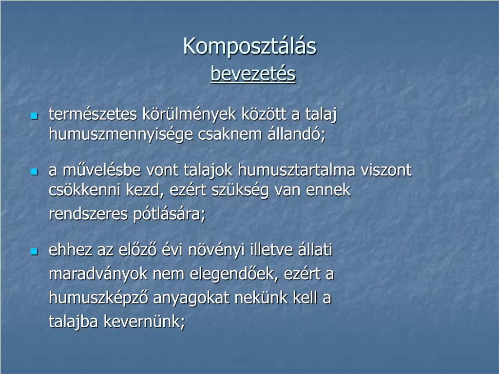 PPT - Komposztálás PowerPoint Presentation, free download - ID:4186132