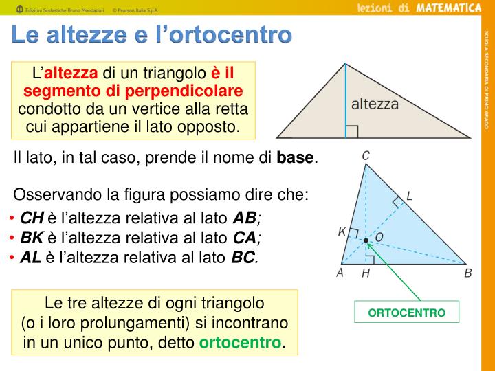 Cos è L Altezza Di Un Triangolo PPT - segmenti e punti notevoli dei triangoli PowerPoint Presentation