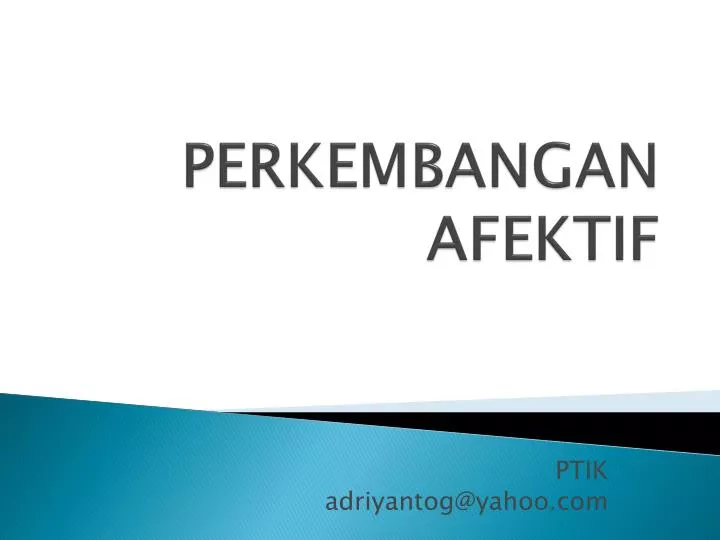 Ppt Perkembangan Afektif Powerpoint Presentation Free Download Id 4186234