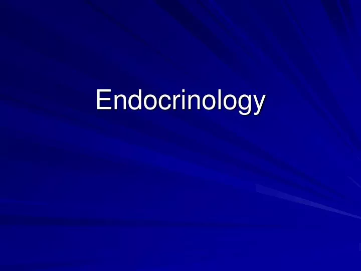 endocrinology n.