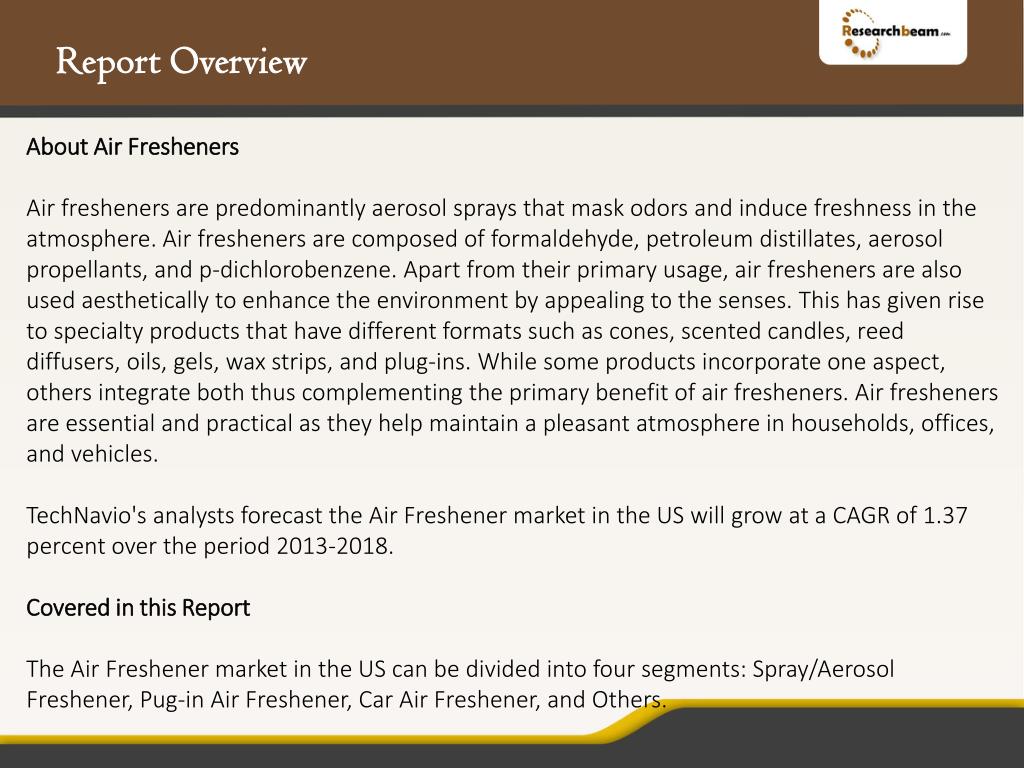 PPT US Air Freshener Market Size, Analysis, Share 20142018