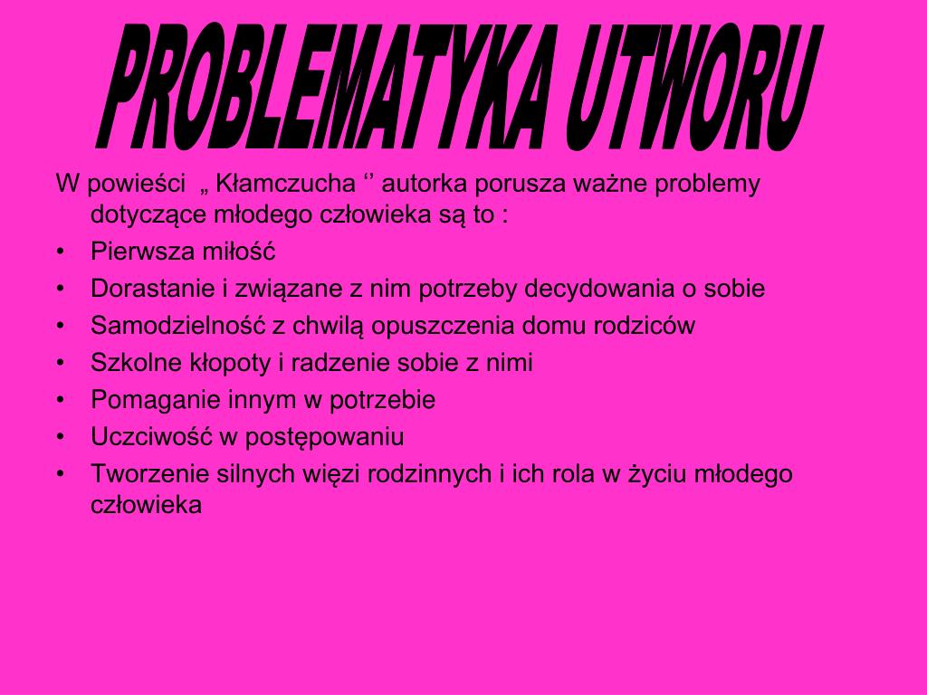 Co To Jest Problematyka Utworu PPT - MAŁGORZATA MUSIEROWICZ PowerPoint Presentation, free download