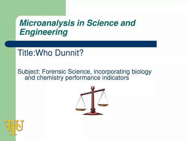 PPT Microanalysis in Science and Engineering PowerPoint Presentation