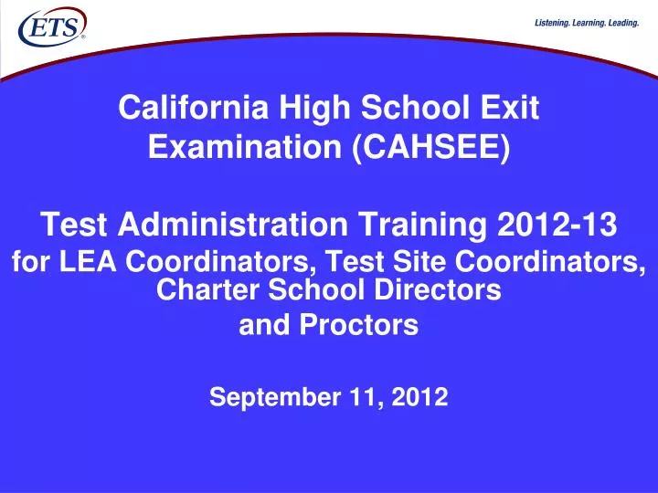 california high school exit examination cahsee n.
