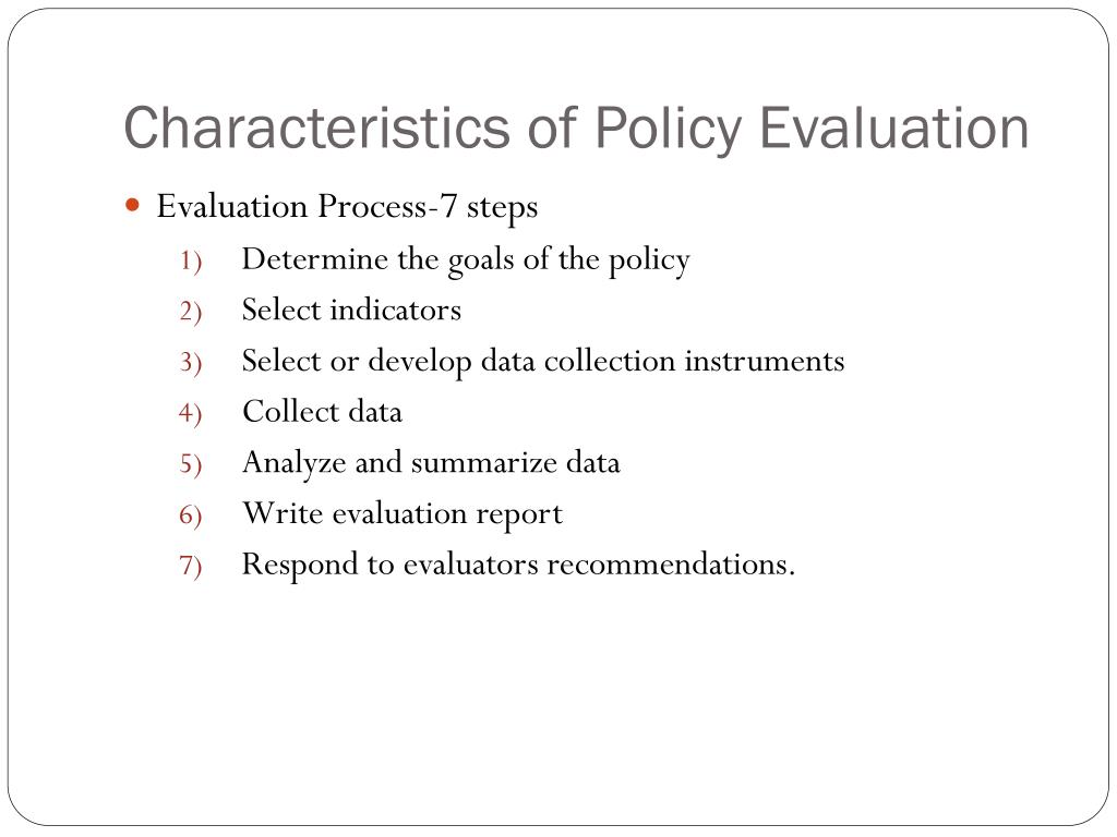 phd policy evaluation