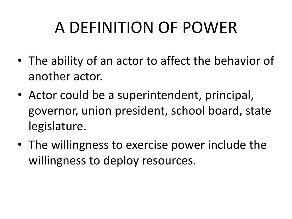 define power essay