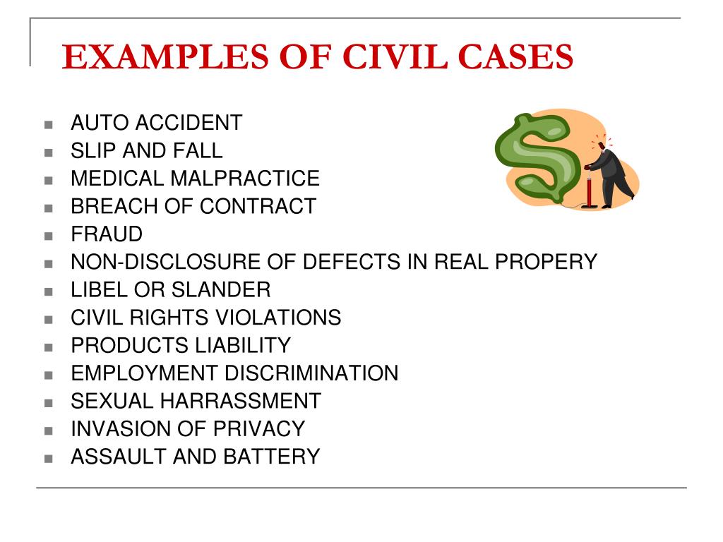 example a civil case