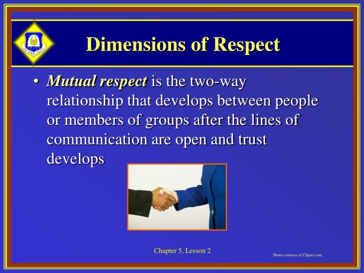 mutual respect and trust mutual respect and trust
