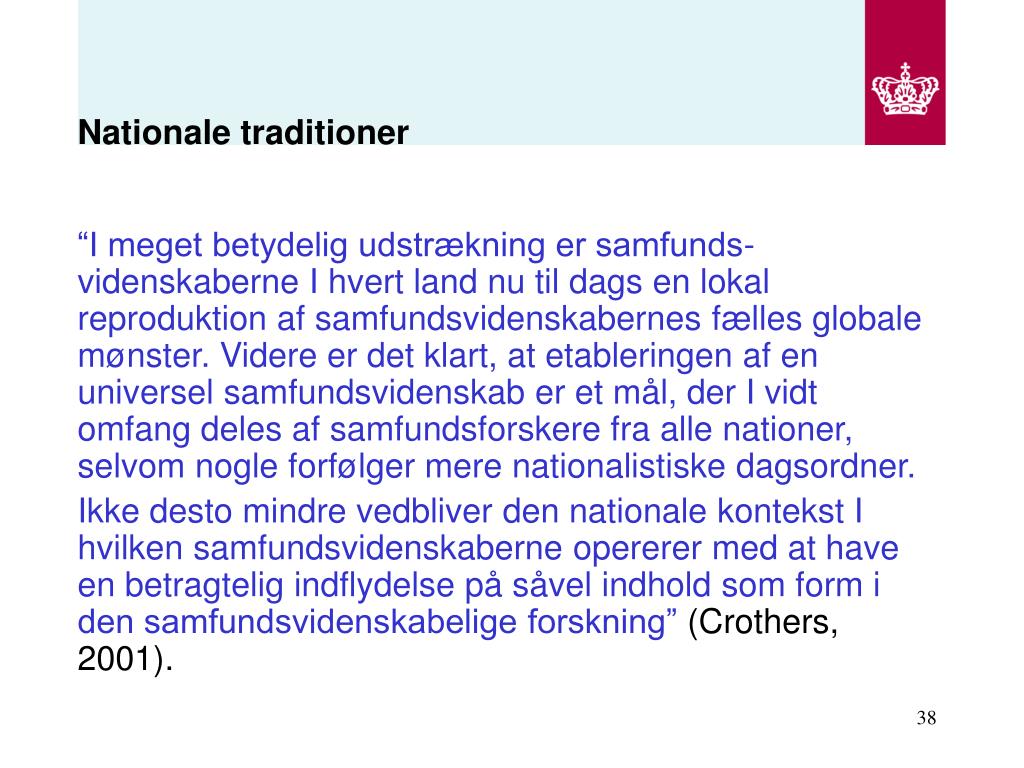 PPT - Domæneanalyse i samfundsvidenskab 4 semester BA 2007 Birger ...