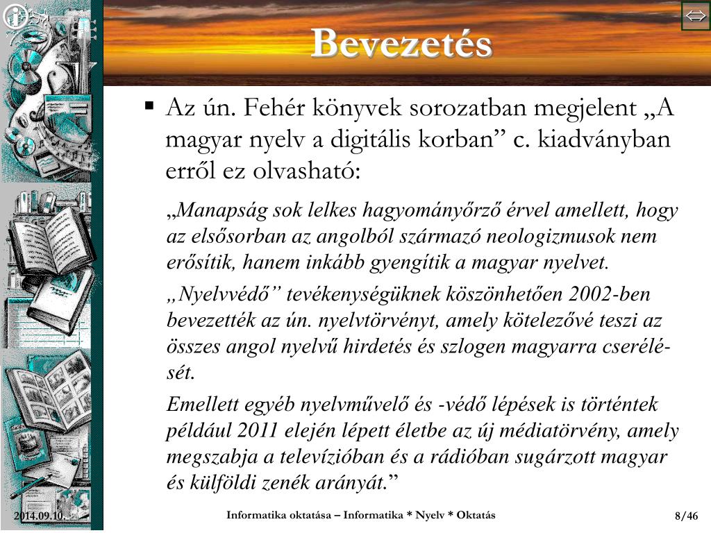PPT - Szlávi Péter szlavip@elte.hu 1999-2012 PowerPoint Presentation -  ID:4191583