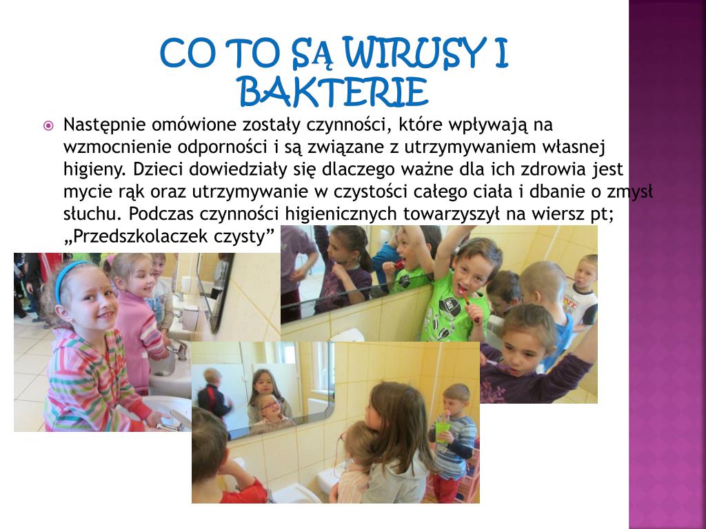 Wirusy I Bakterie Prezentacja Dla Dzieci PPT - ODPORNOŚĆ WZMACNIAMY BO O ZDROWE ŻYWIENIE I HIGIENĘ DBAMY