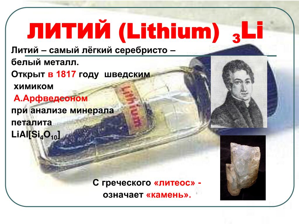 Литий относится к металлам. Литий металл. Литий самый легкий металл. История открытия лития. Литий в организме человека.