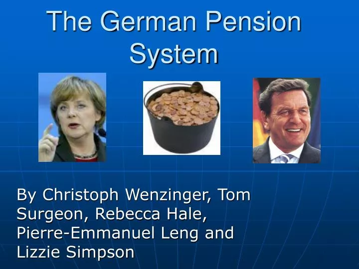 PPT The German Pension System PowerPoint Presentation, free download