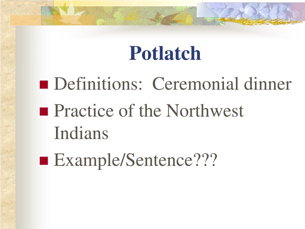 potlatch definition