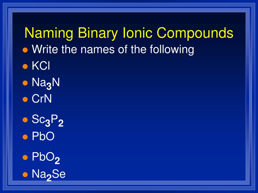 PPT - Chapter 6 Chemical Names and Formulas PowerPoint Presentation ...