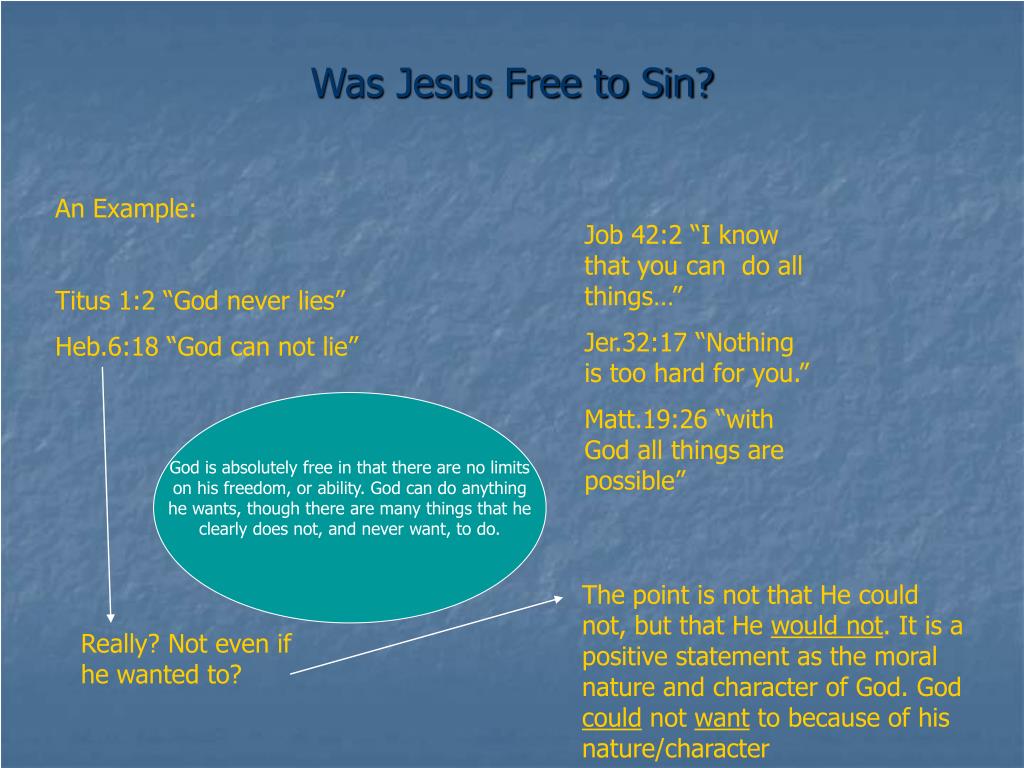 PPT Was It Possible For Jesus To Sin To Succumb To Tempta Tion 