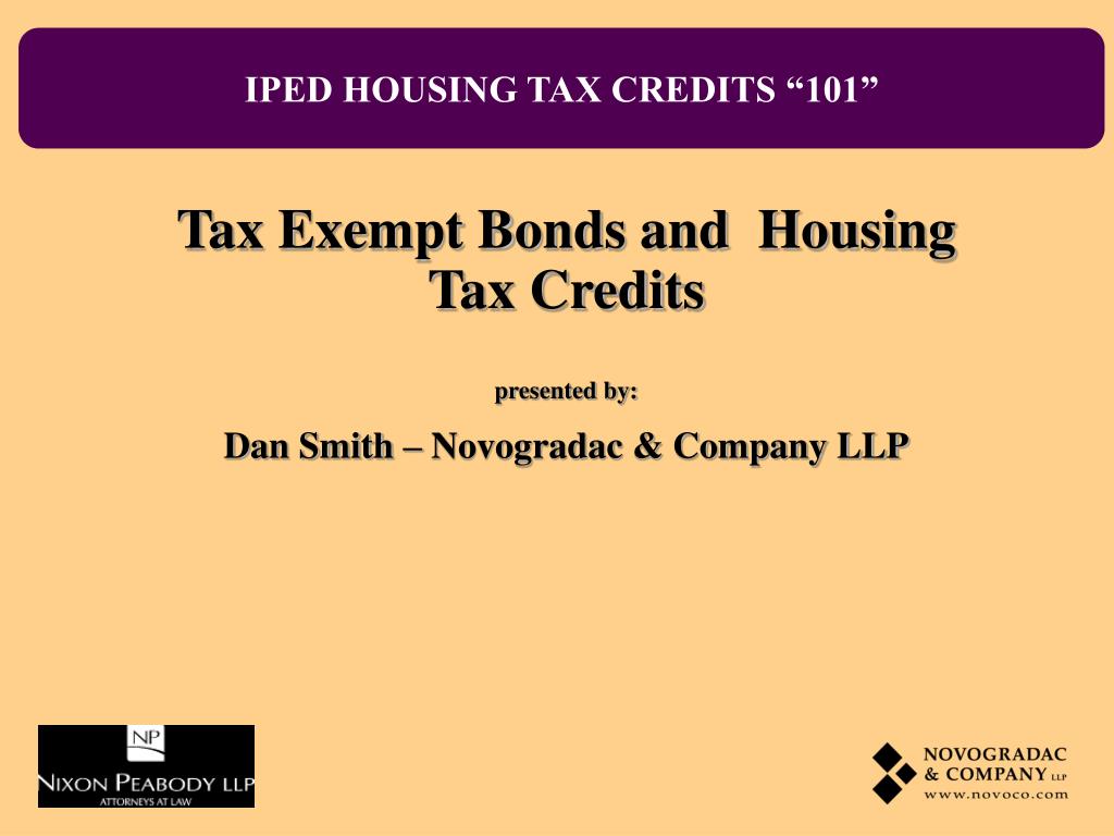 PPT IPED HOUSING TAX CREDITS “101” PowerPoint Presentation, free