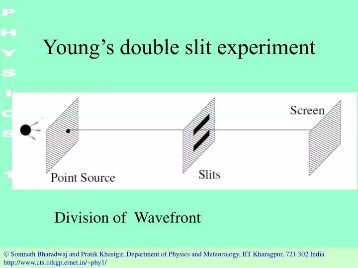 PPT - Young's double slit experiment PowerPoint ...