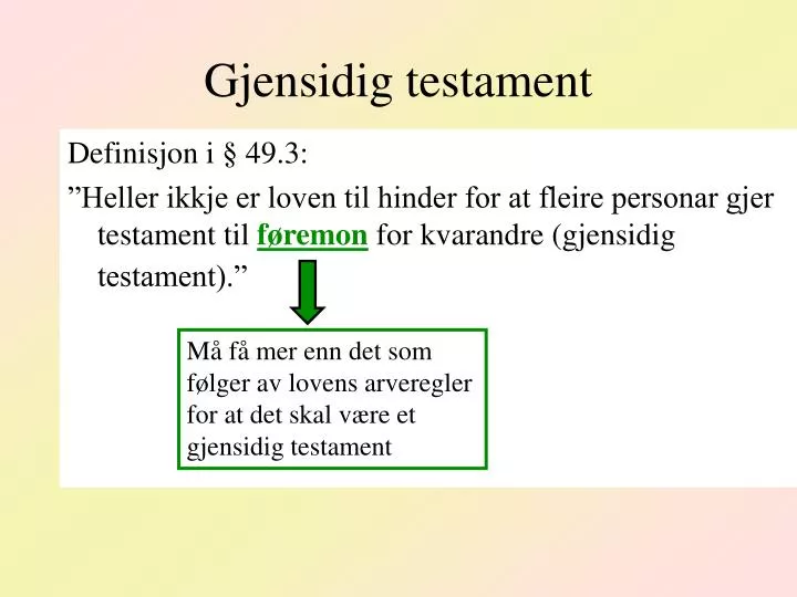 Tilbakekall av gjensidig testament Tilbakekall av gjensidig testament