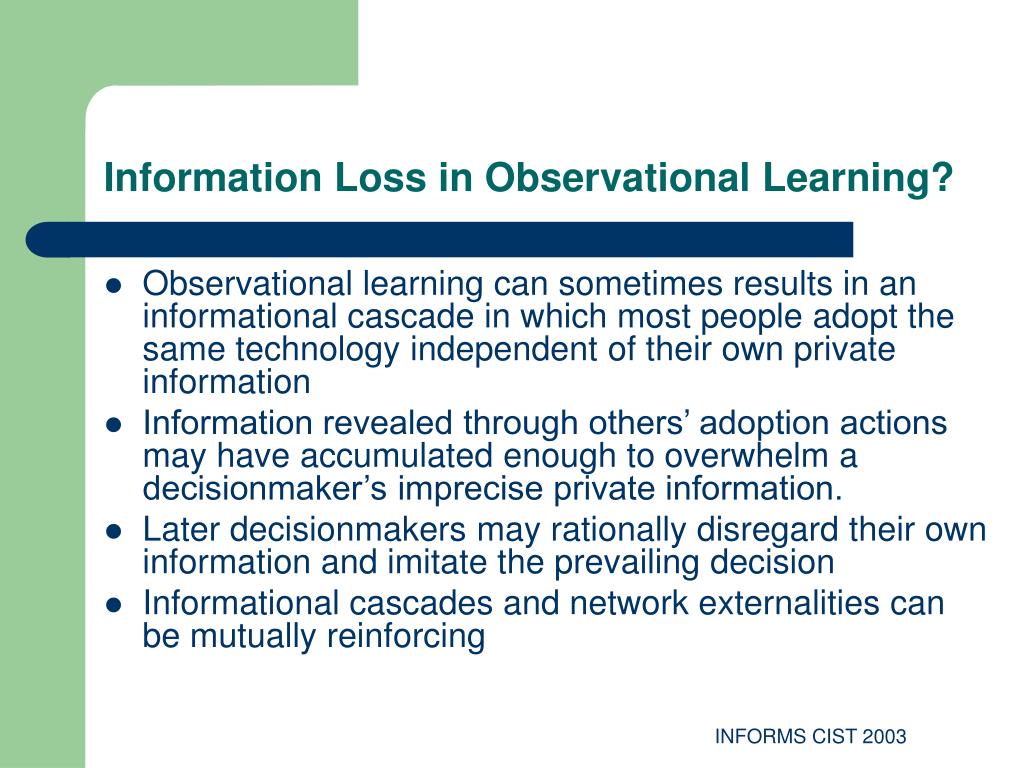 PPT Robert J. Kauffman and Xiaotong Li INFORMS CIST 2003 Atlanta, 10