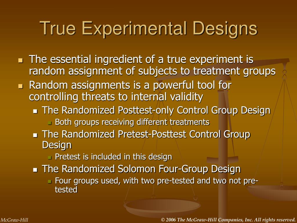 true experimental research study pdf