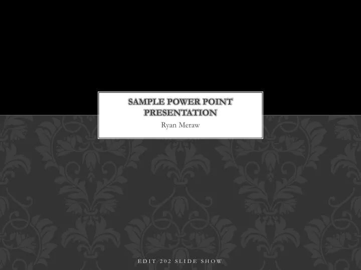 sample power point presentation n.