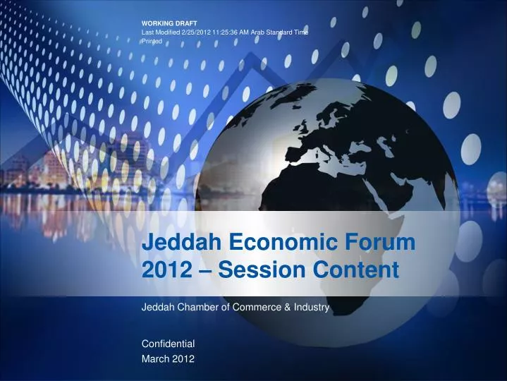 jeddah economic forum 2012 session content n.