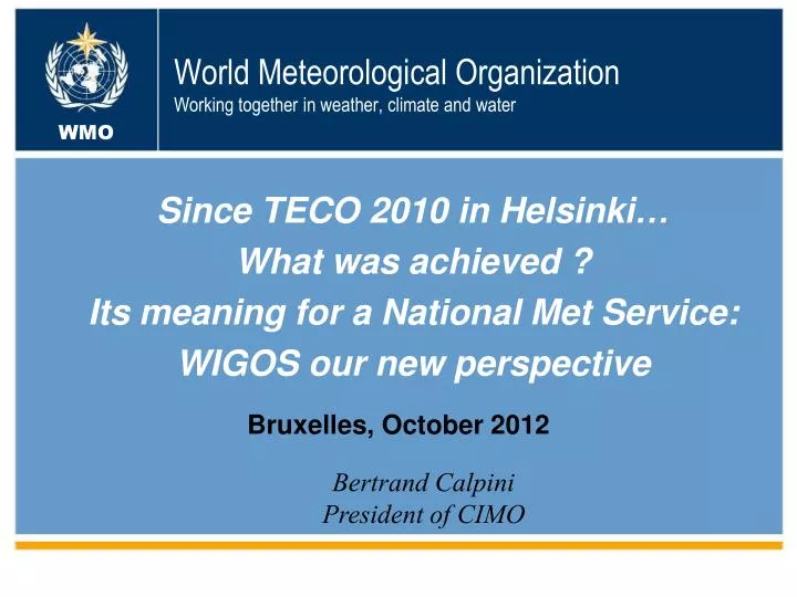world meteorological organization working together in weather climate and water n.