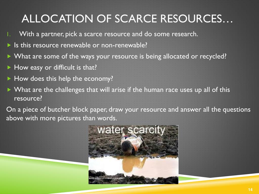 Allocating Scarcity Harro