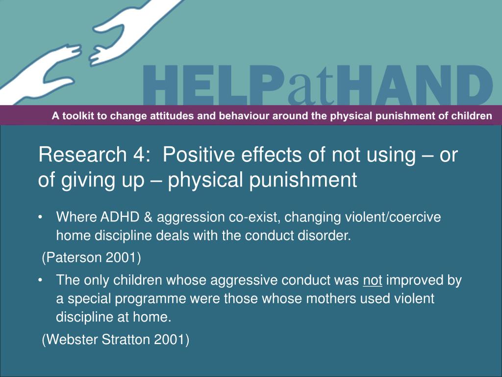 positive effects of corporal punishment in homes