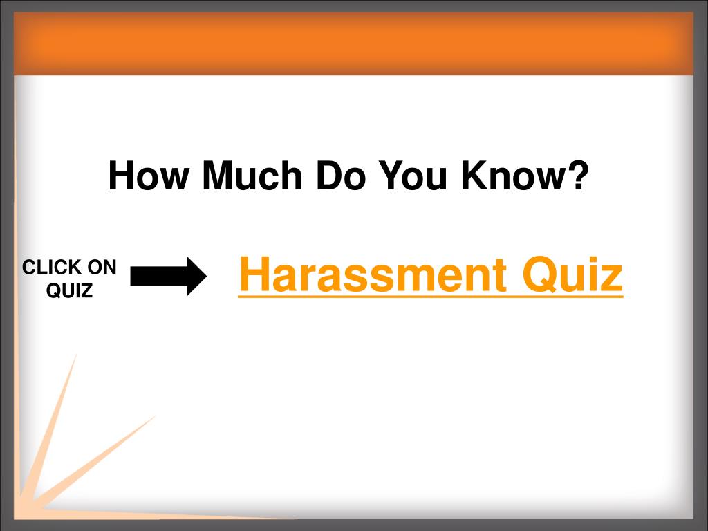 PPT Harassment, Bullying and Violence Prevention Student