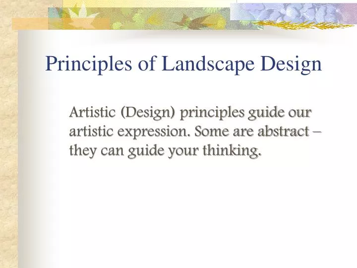Ppt Principles Of Landscape Design Powerpoint Presentation Id Principles Of Landscape Design Powerpoint Ppt Presentation
