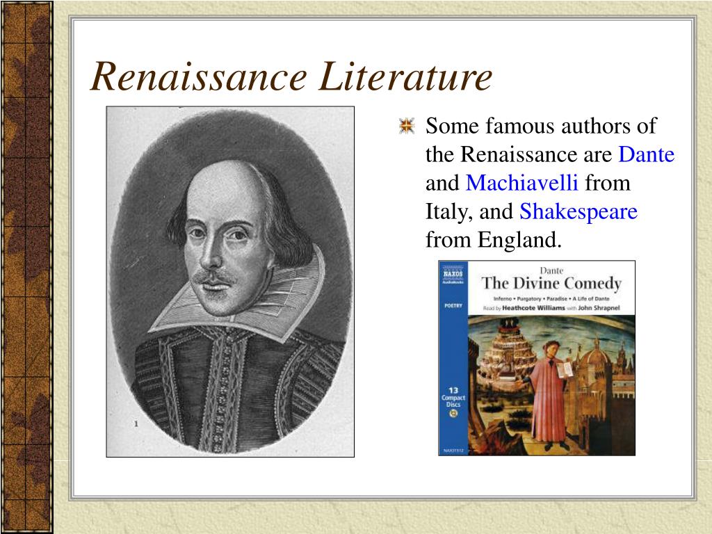 PPT - Great Literature of the Renaissance PowerPoint Presentation, free ...