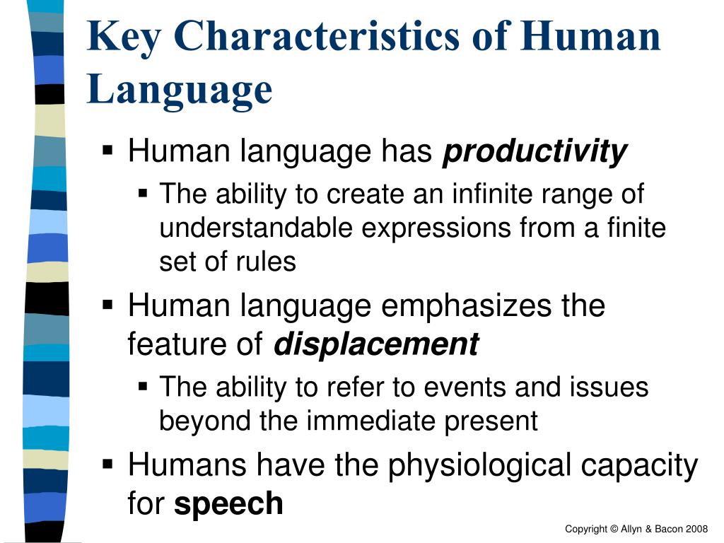 essay on characteristics of human language