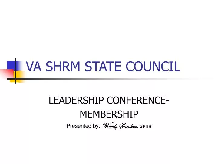 PPT VA SHRM STATE COUNCIL PowerPoint Presentation, free download ID
