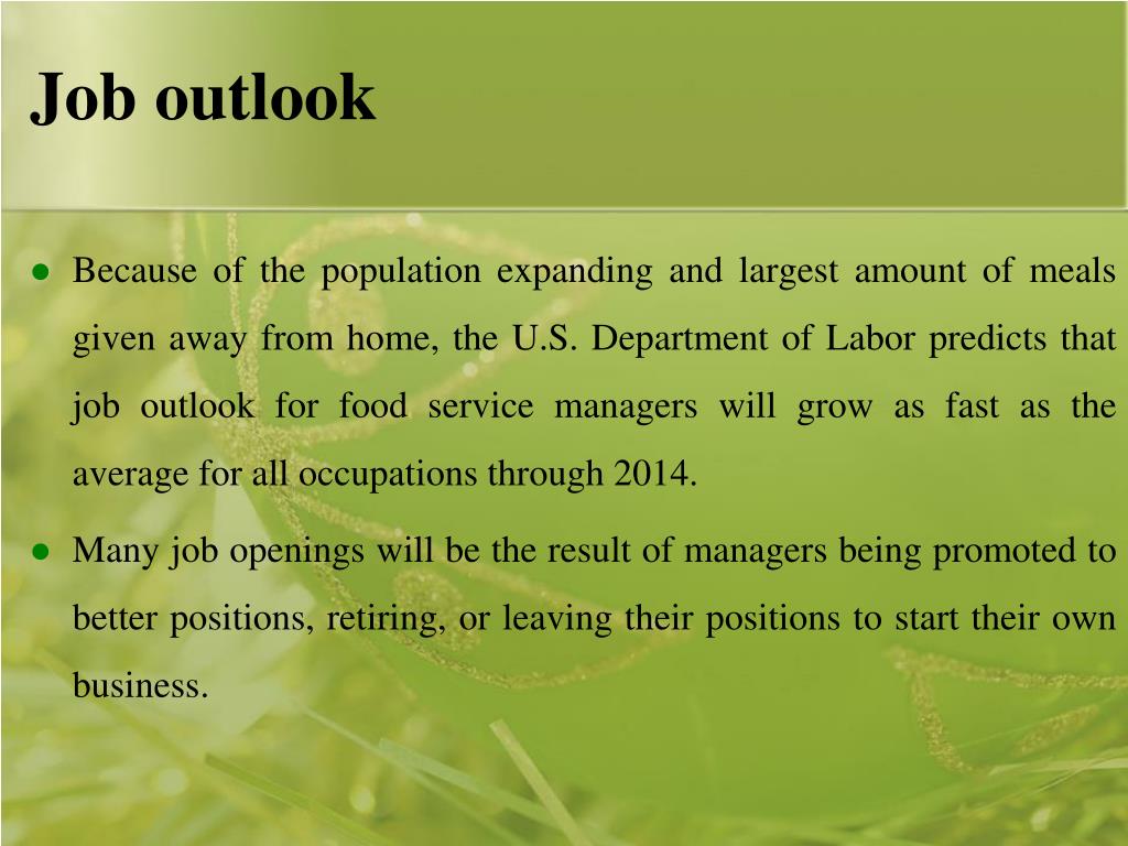 PPT Food Service Managers by Hong Hoa Thai PowerPoint Presentation