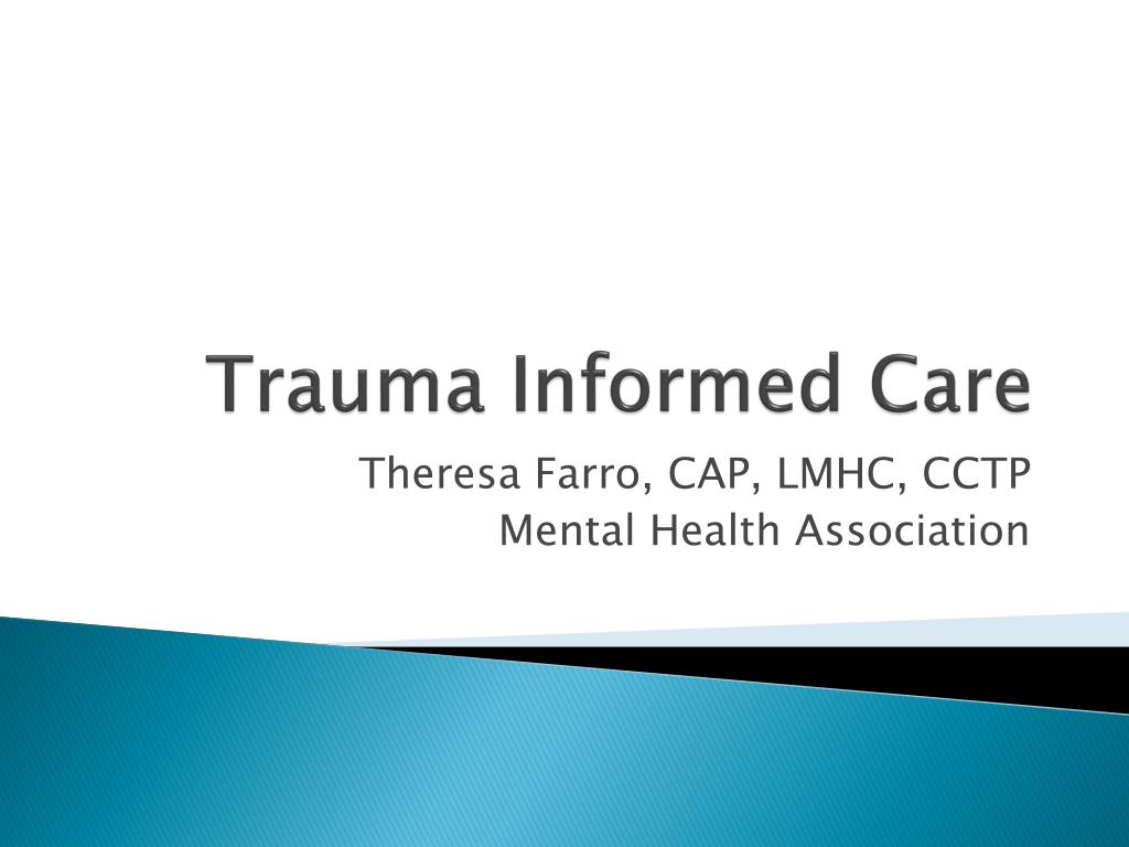 powerpoint presentation on trauma informed care