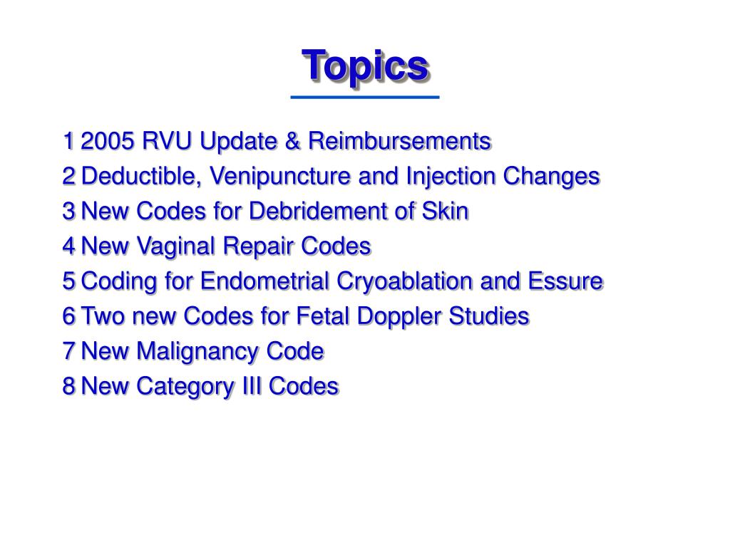 PPT - 2005 CPT Coding Update PowerPoint Presentation, free download -  ID:4204132