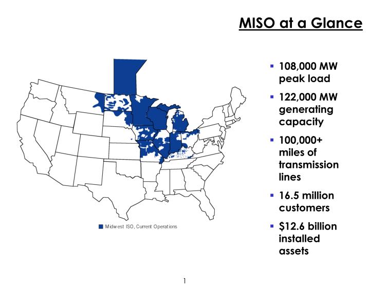 PPT - MISO Energy Market PowerPoint Presentation - ID:4204134