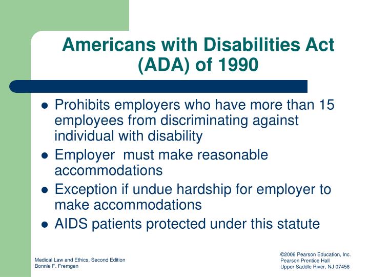 americans with disability act of 1990 This page provides an overview of the americans with disabilities act act (ada) was passed july 26, 1990 as to the 43 million americans with disabilities. americans with disability act of 1990 This page provides an overview of the americans with disabilities act act (ada) was passed july 26, 1990 as to the 43 million americans with disabilities.