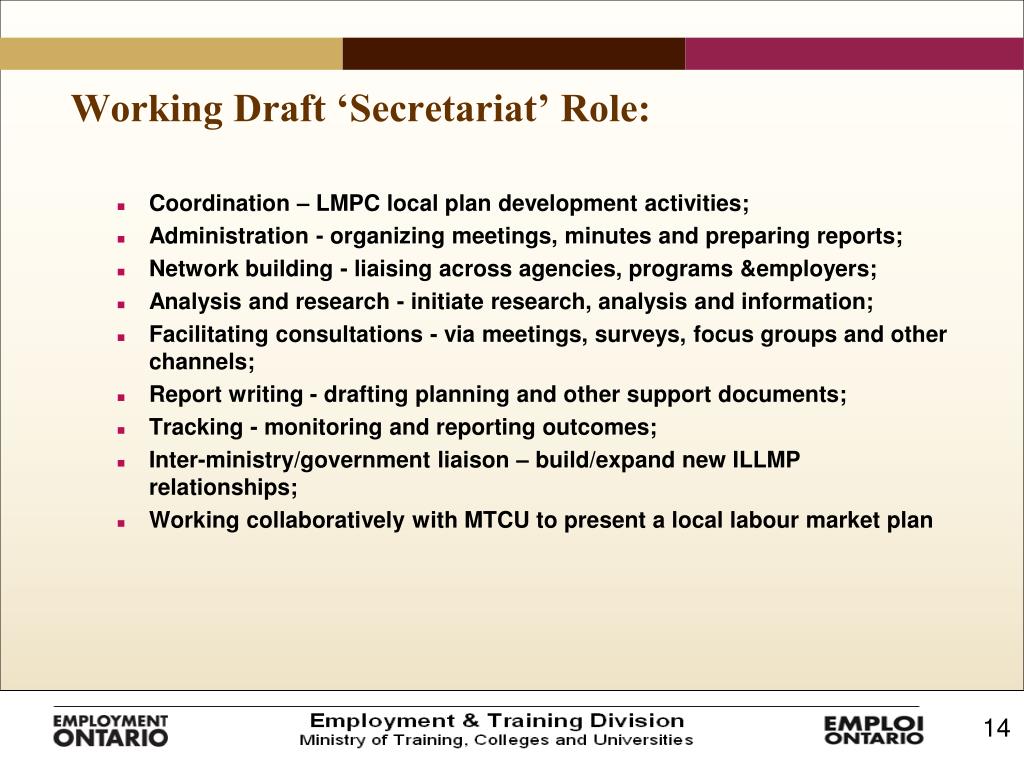 Explain Secretariat Work PPT - INTEGRATED LOCAL LABOUR MARKET PLANNING July 2008 PowerPoint ...