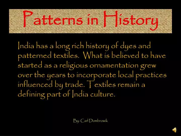 PPT Patterns in History PowerPoint Presentation, free download ID