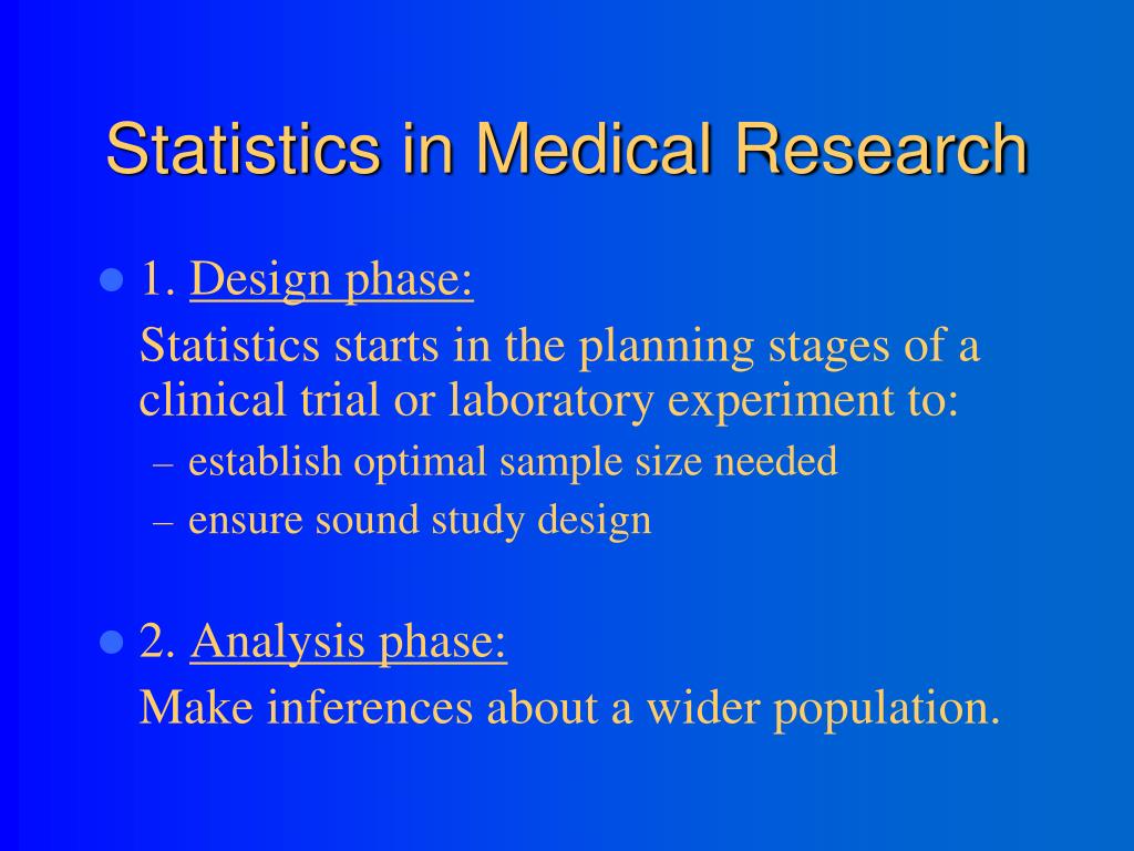 statistics in medical research articles